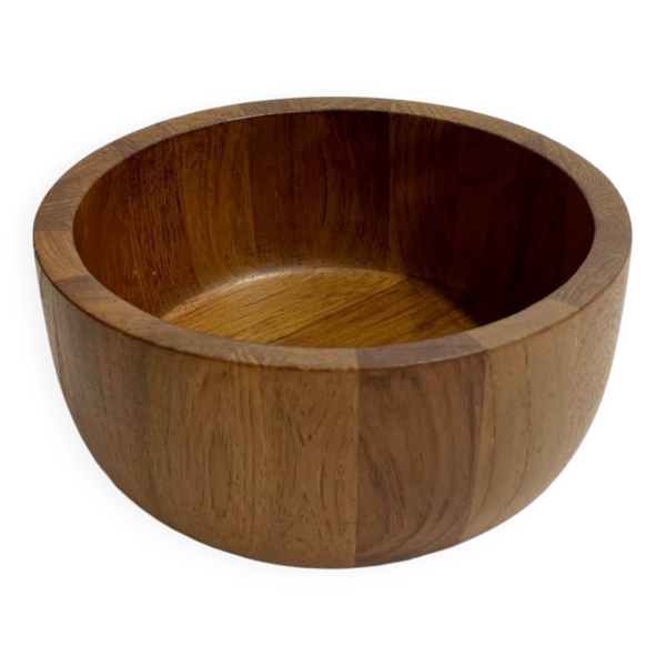 Grand bol vintage danois en teck, design Richard Nissen pour Nissen Trævarefabrik Langaa 1960