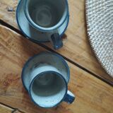 2 tassses grès bleuvintage