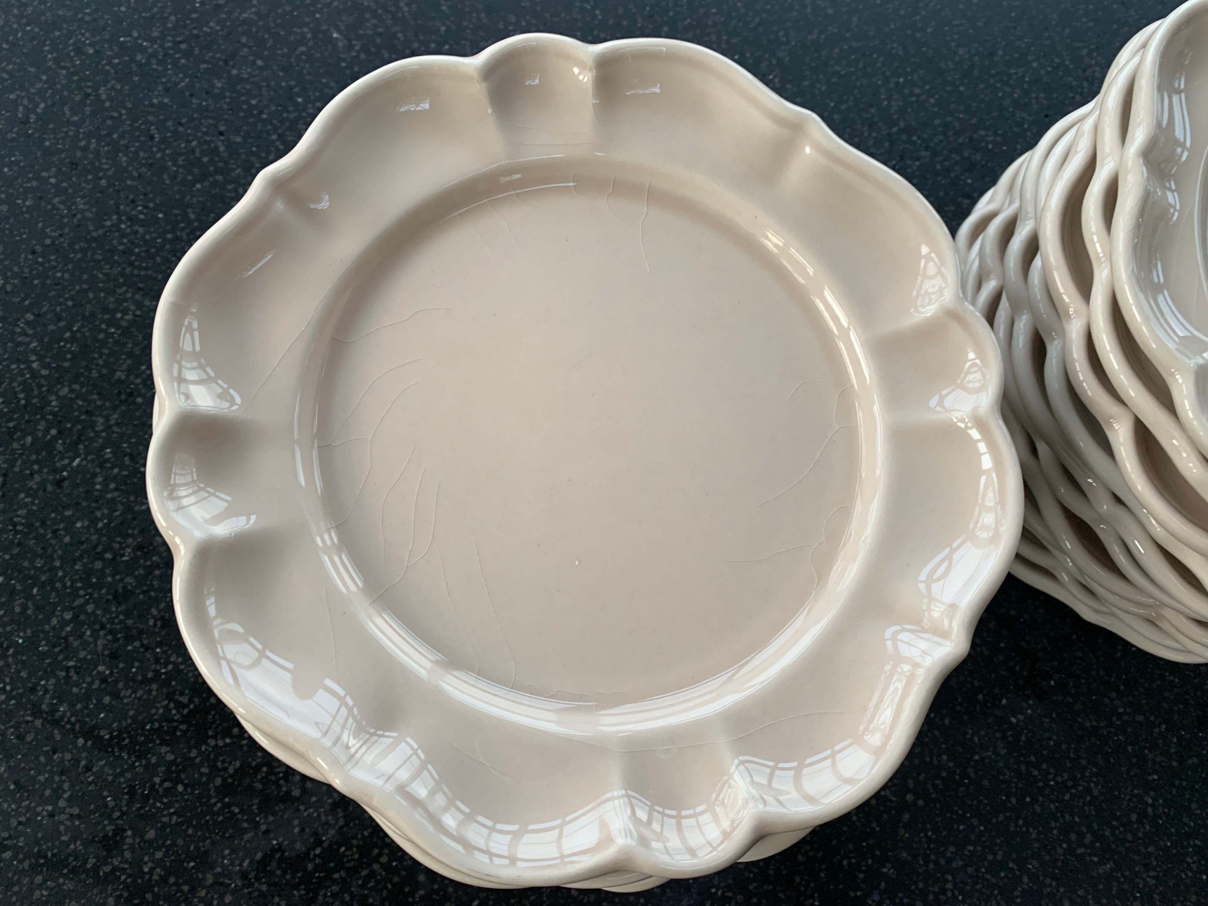 Lot of 12 small plates perfect earthenware condition