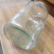 Bombonnière vintage de commerce en verre