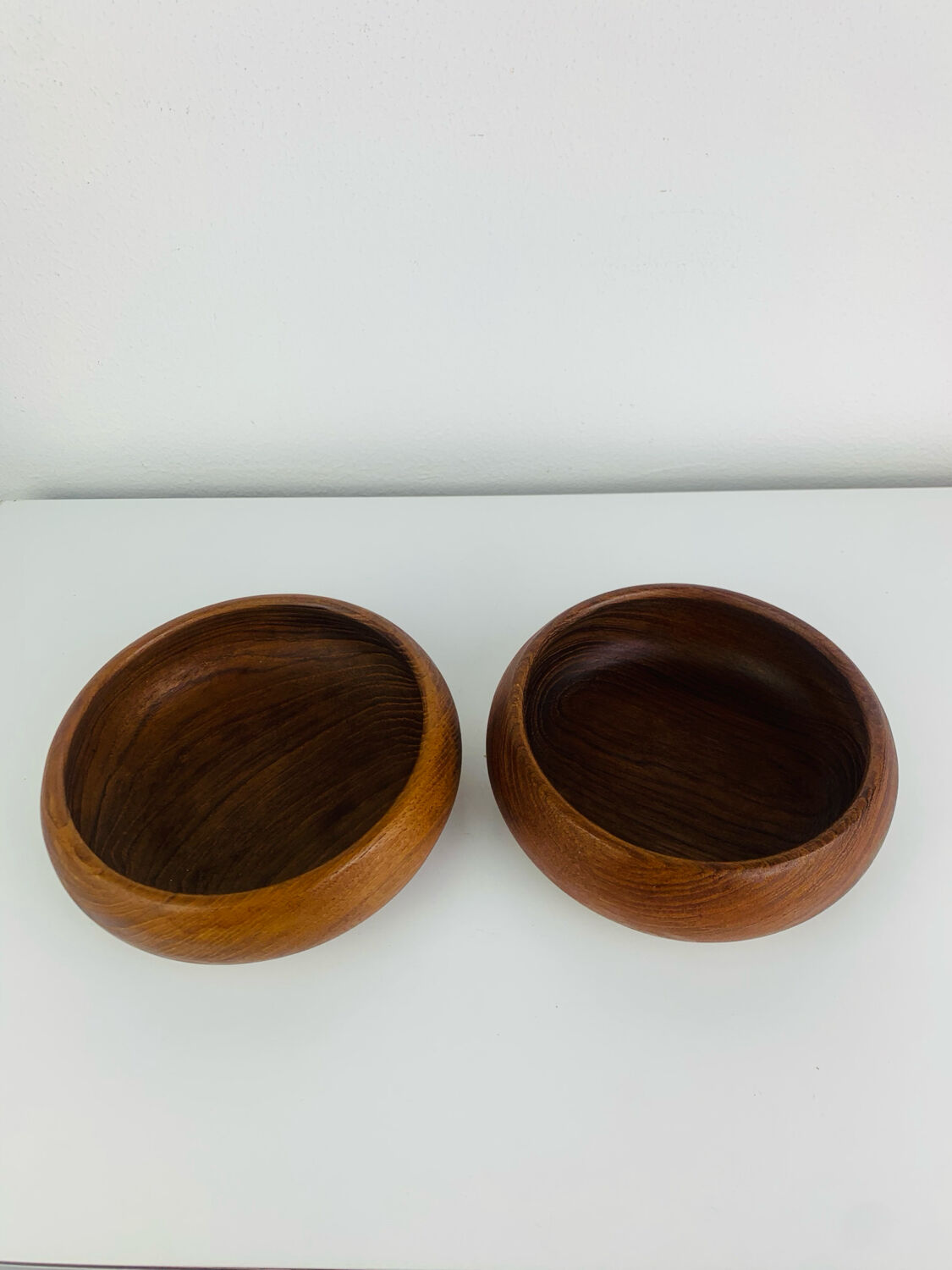 Pair of Scandinavian teak pocket trays, 1960s