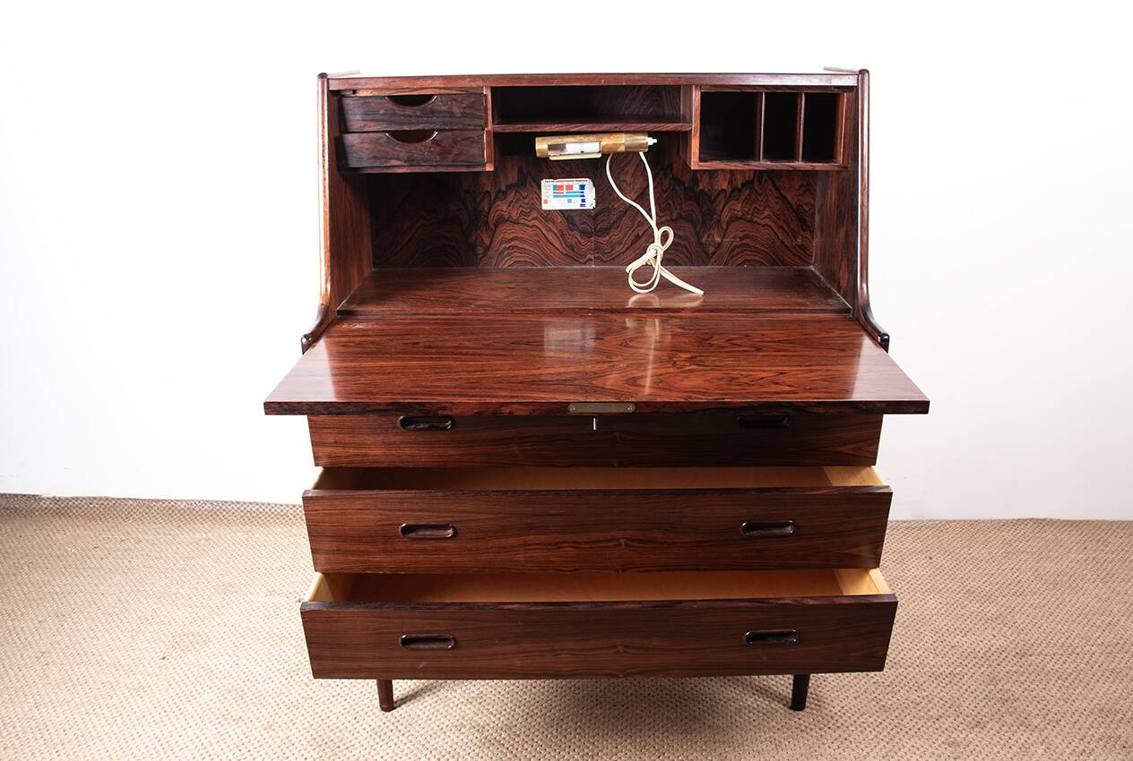 Danish secretary in rosewood model 37 by Arne Wahl Iversen 1960.