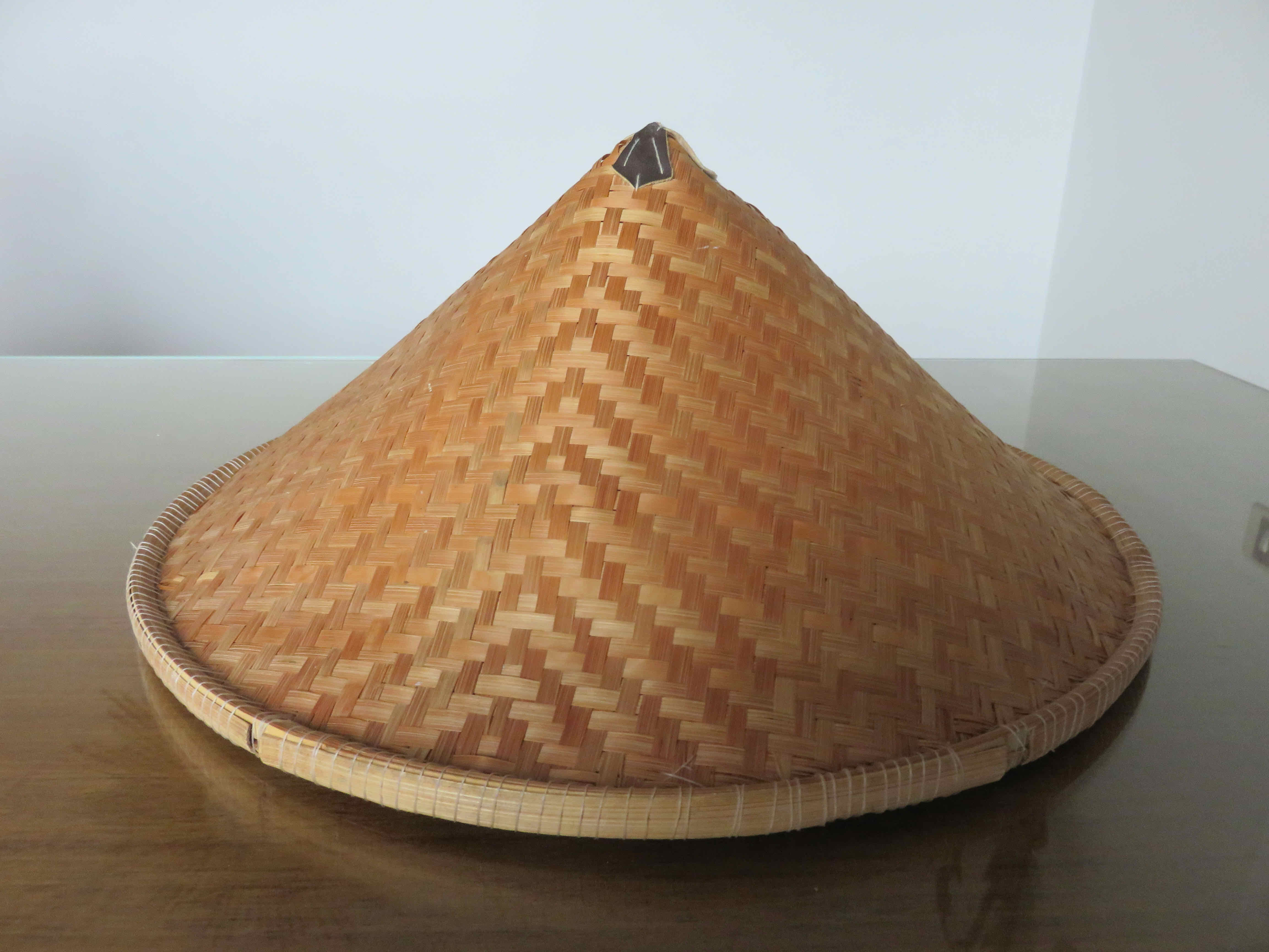 Asian Chinese rattan hat in the 70s