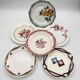 Set of 6 mismatched flat plates.