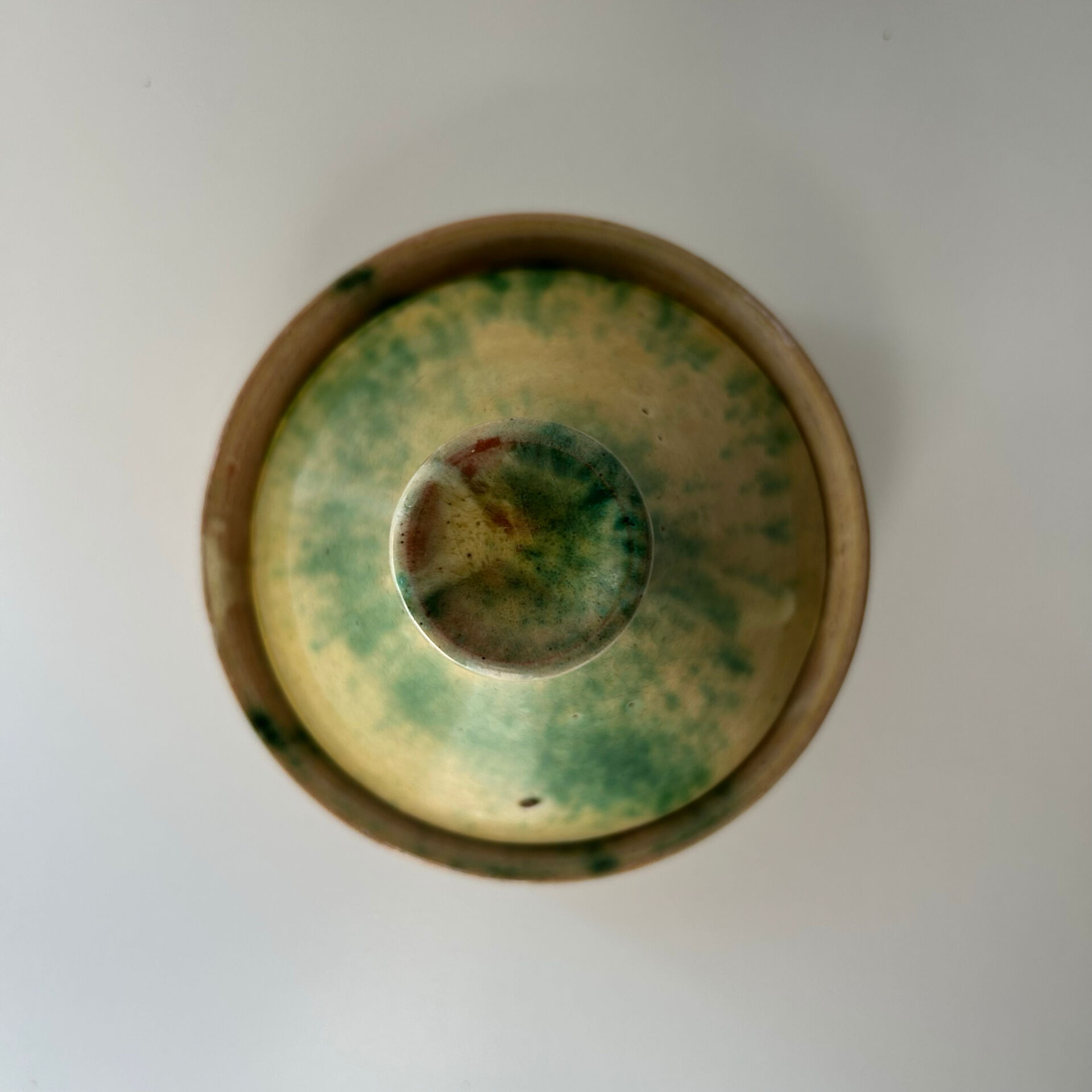 Yellow tagine dish