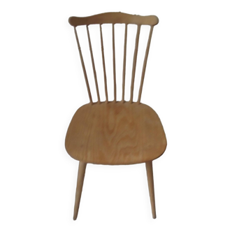 Chaise design scandinave vintage en hêtre
