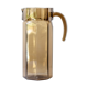 Pichet octogonal en verre fumé
