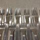 12 silver plated cake forks, goldsmith Argit, art deco style