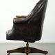 Vintage Chesterfield office chair with decorative nails in English style