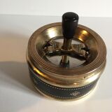 Set of 2 vintage mechanical ashtrays