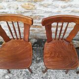 Mismatched bistro chairs