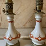 Paire de lampes à pétrole Napoléon III