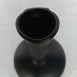 Black ceramic handle vase