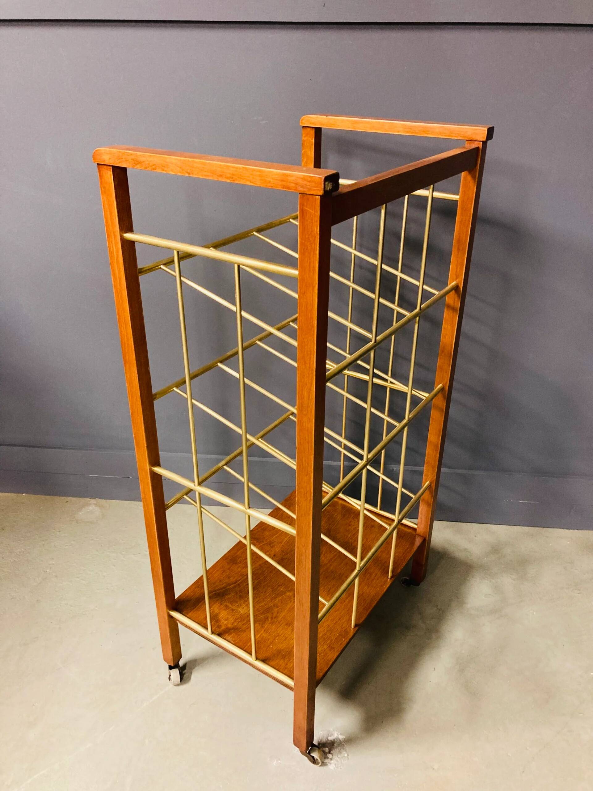 Vintage Scandinavian magazine rack, 1960s