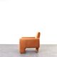 Vintage Italian Lounge Chair in Copper Velvet, 1970s.