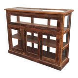 Old wooden display case