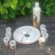 Liqueur set signed La Poterie de la Colombe by Madeleine Brault, year