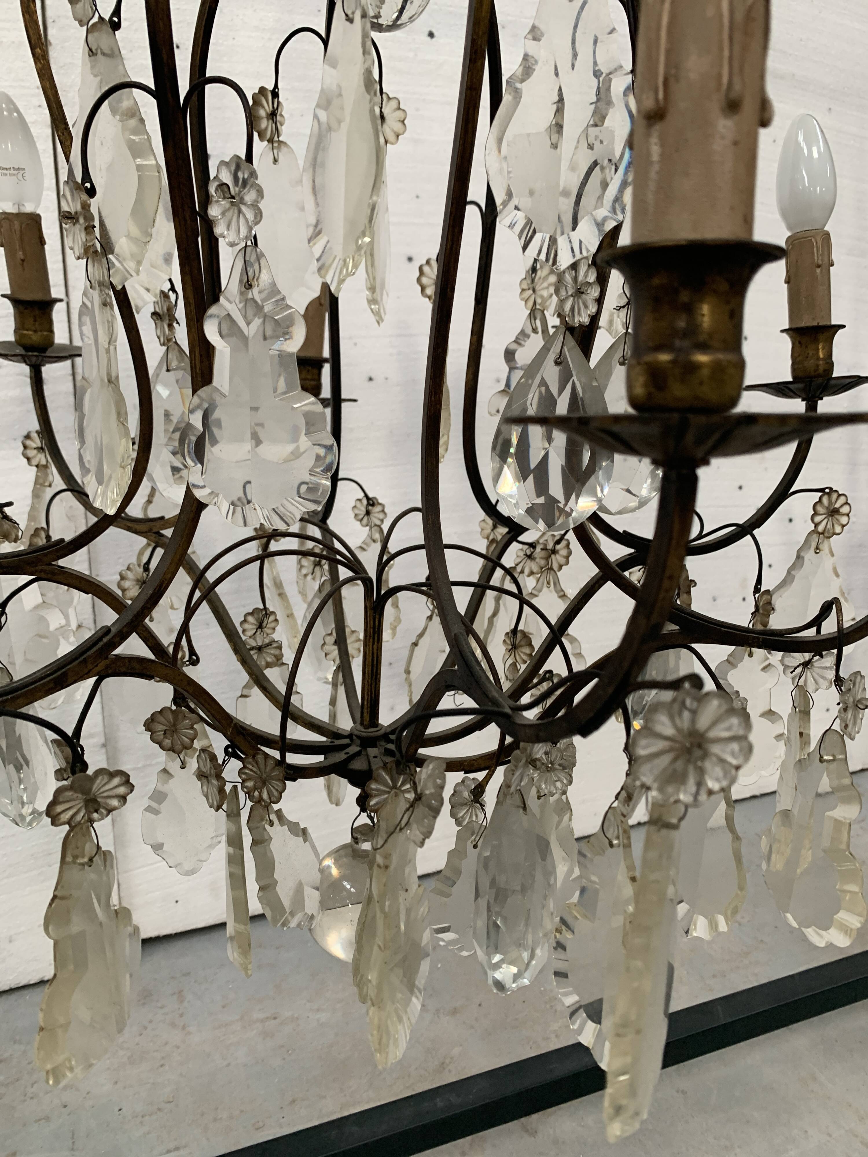 Louis XV style cage chandelier 20th century pendant chandelier