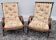Pair of vintage wicker armchairs