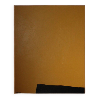 Abstract painting Mb1 ocher 100x81 cm