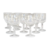 Set of 11 old balloon glasses