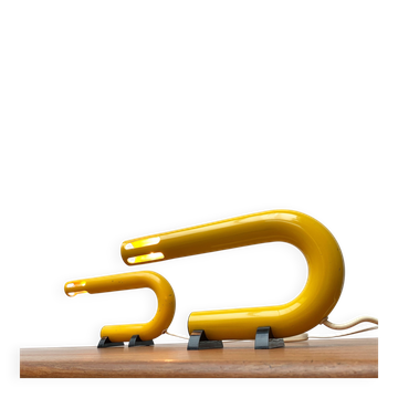 Lampes de table modèle C 452 de l'ère spatiale postmoderne italienne du milieu du siècle, 1960, lot de 2