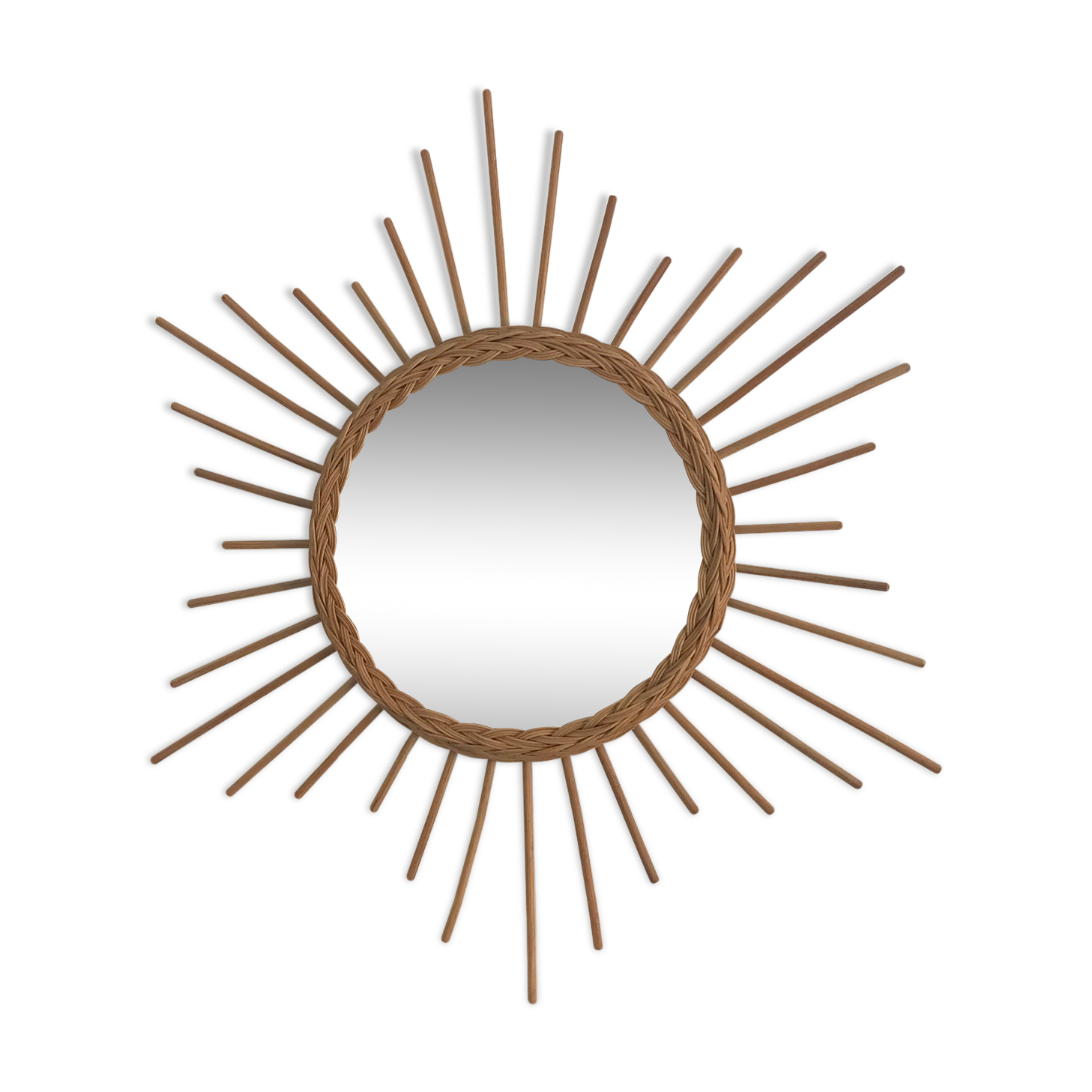 Miroir rotin