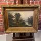 Huile sur toile encadrée paysage