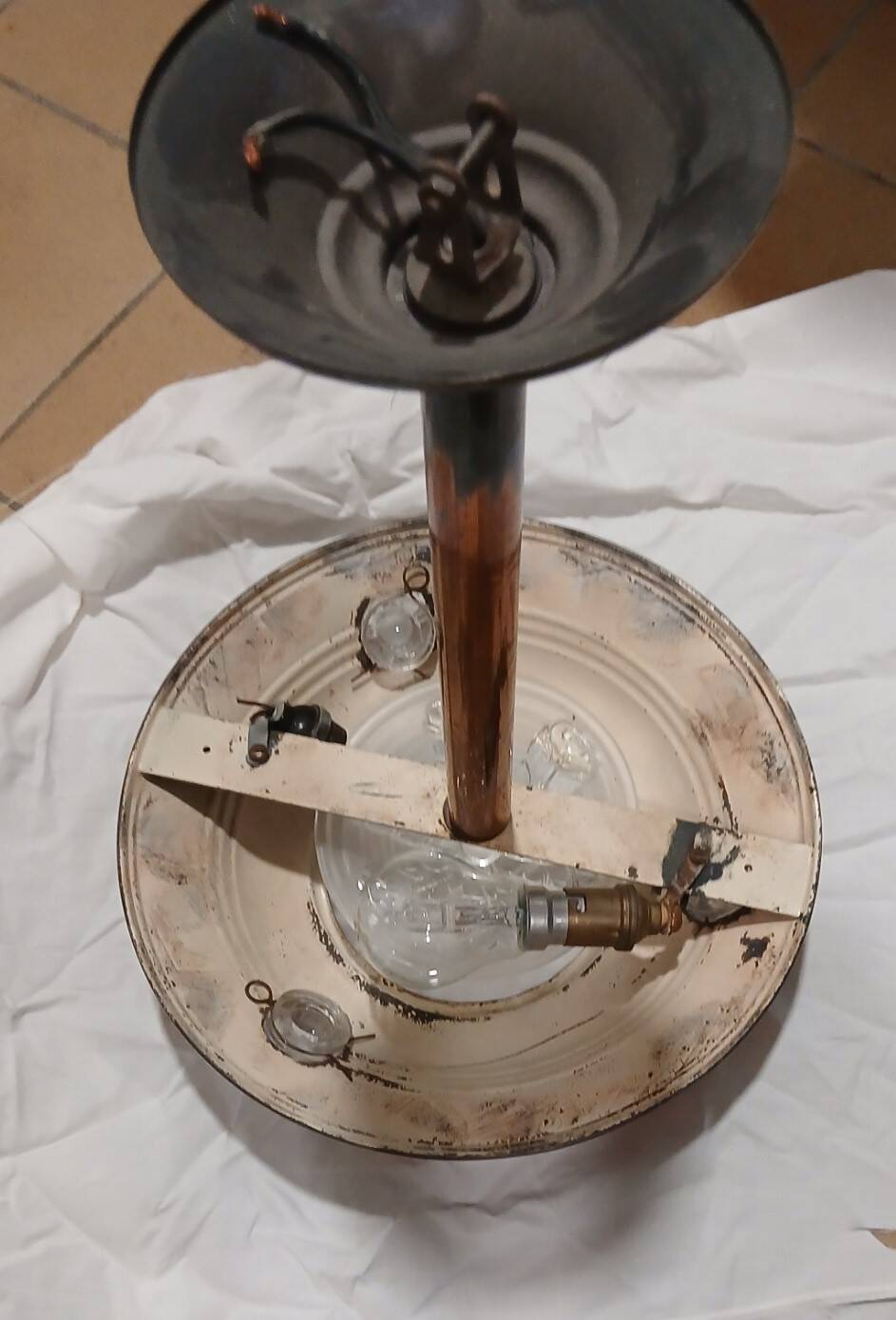 Art Deco chandelier signed Ezan