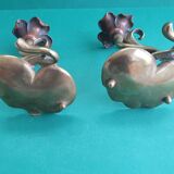 Pair of Art Nouveau candlesticks