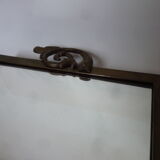 Mirror to ask bronze and brass beginning XXth 32 x 45 cm