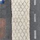 Long tapis berbere couloir beni ourain en laine 110x310 cm