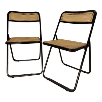 Pair of Italian folding chairs