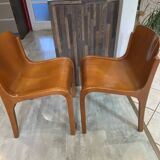 Set of 2 Mito Scandinavian style chairs by Carlo Bartoli for Tisettanta vintage