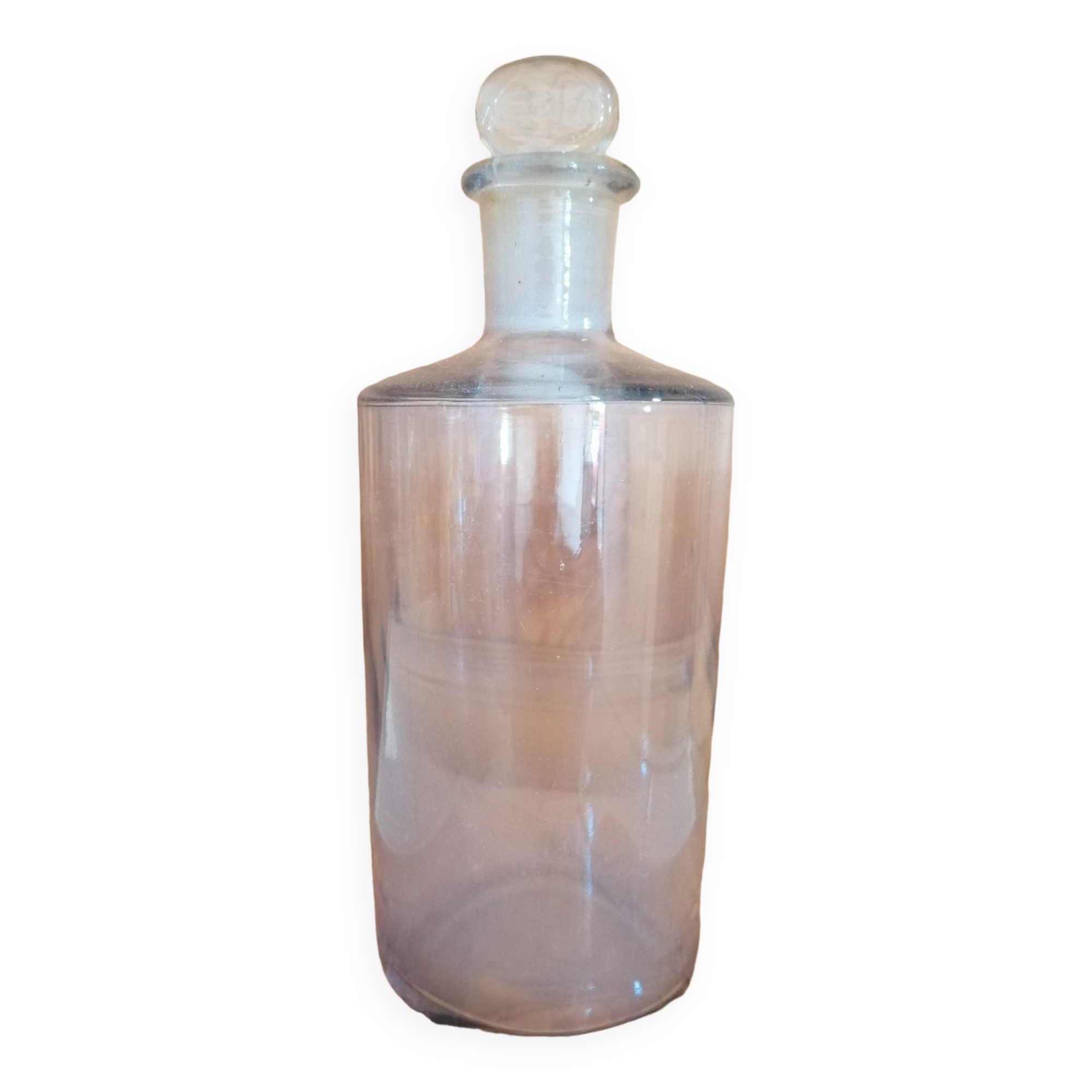 Old glass cap bottle