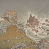 Lithograph by Henri Rivière La Tempête