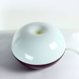 Grande lampe de table en verre opalin, Tchécoslovaquie, années 1960