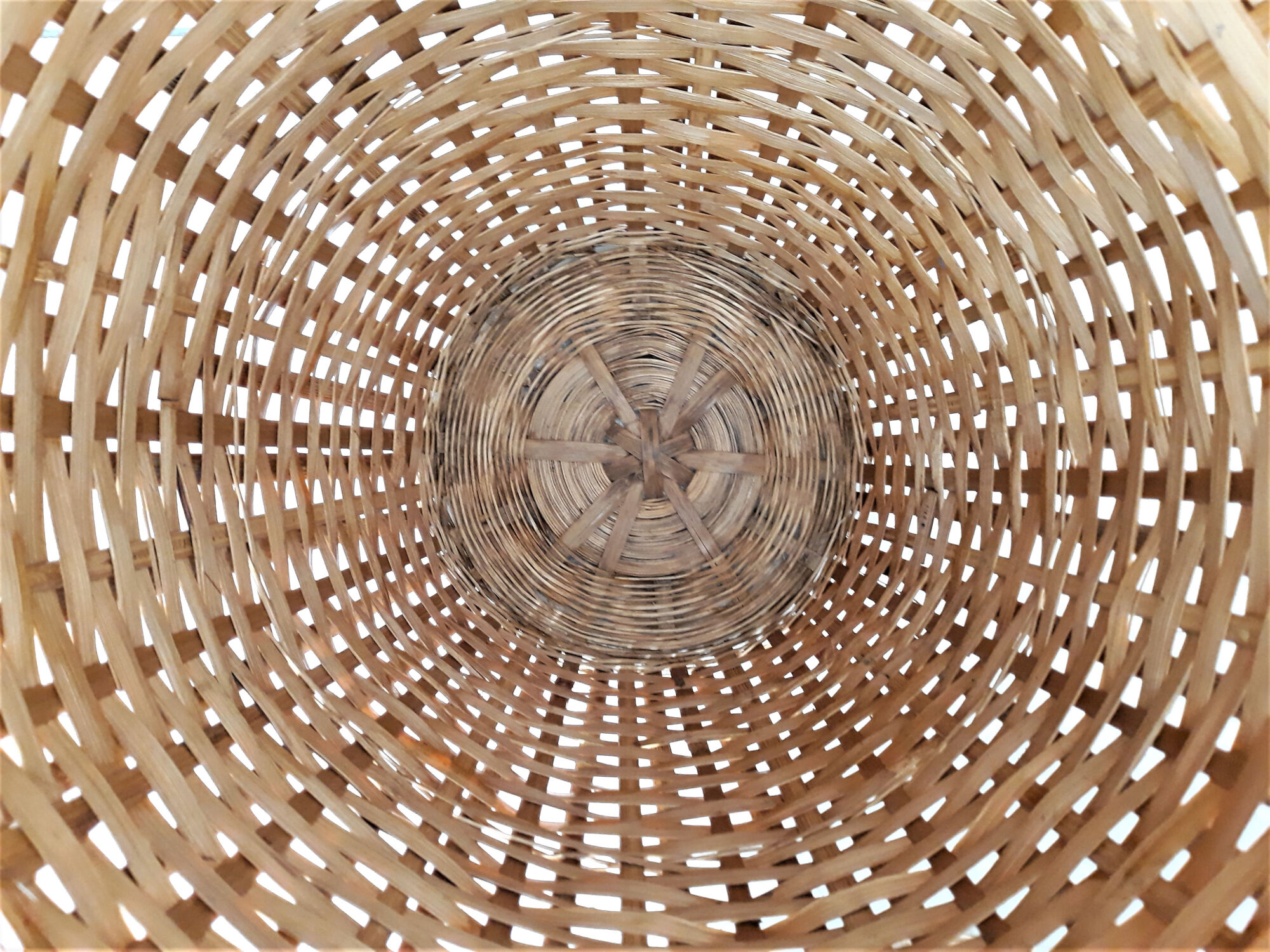 Large wicker basket / high rattan - Rattan pan / wicker XXL