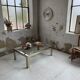 Brass chrome coffee table