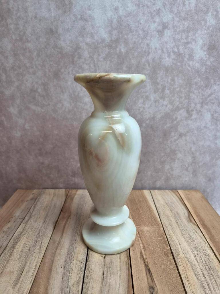 Vintage vase in natural onyx – 23 cm