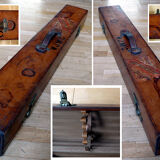 Old travel case for leather billiard cues