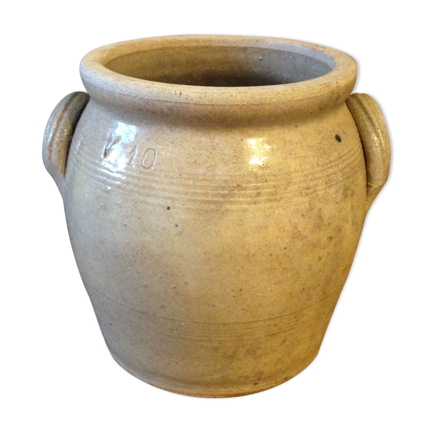 Pot en grès émaillé ancien Selency