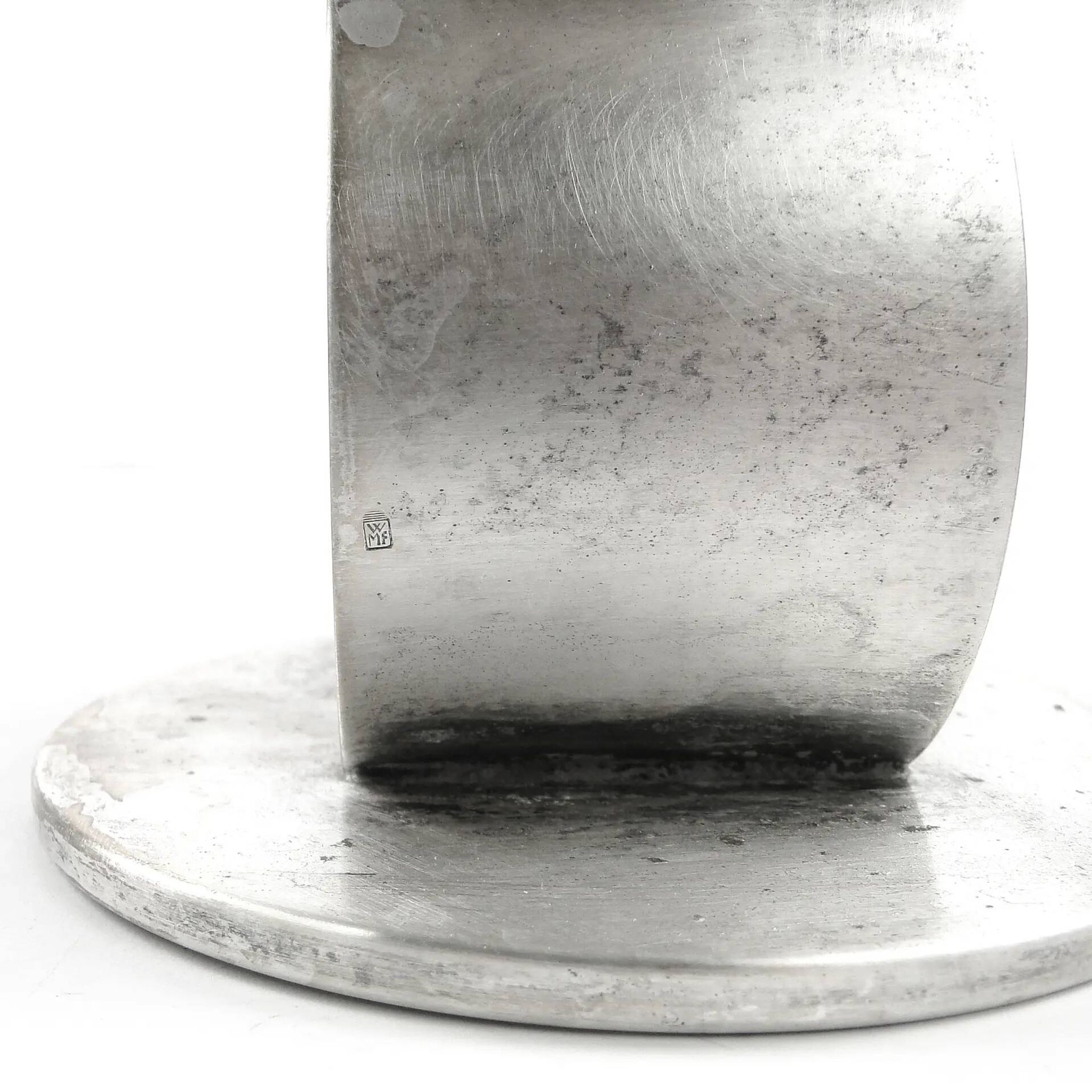 Art Deco two-arm candlestick, metal, WMF, Germany, 1930s