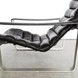 Lounge chair and ottoman Ilmari Lappalainen "Pulkka" for ASKO