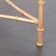 Vintage table / side table in gold metal with a mirrored top.
