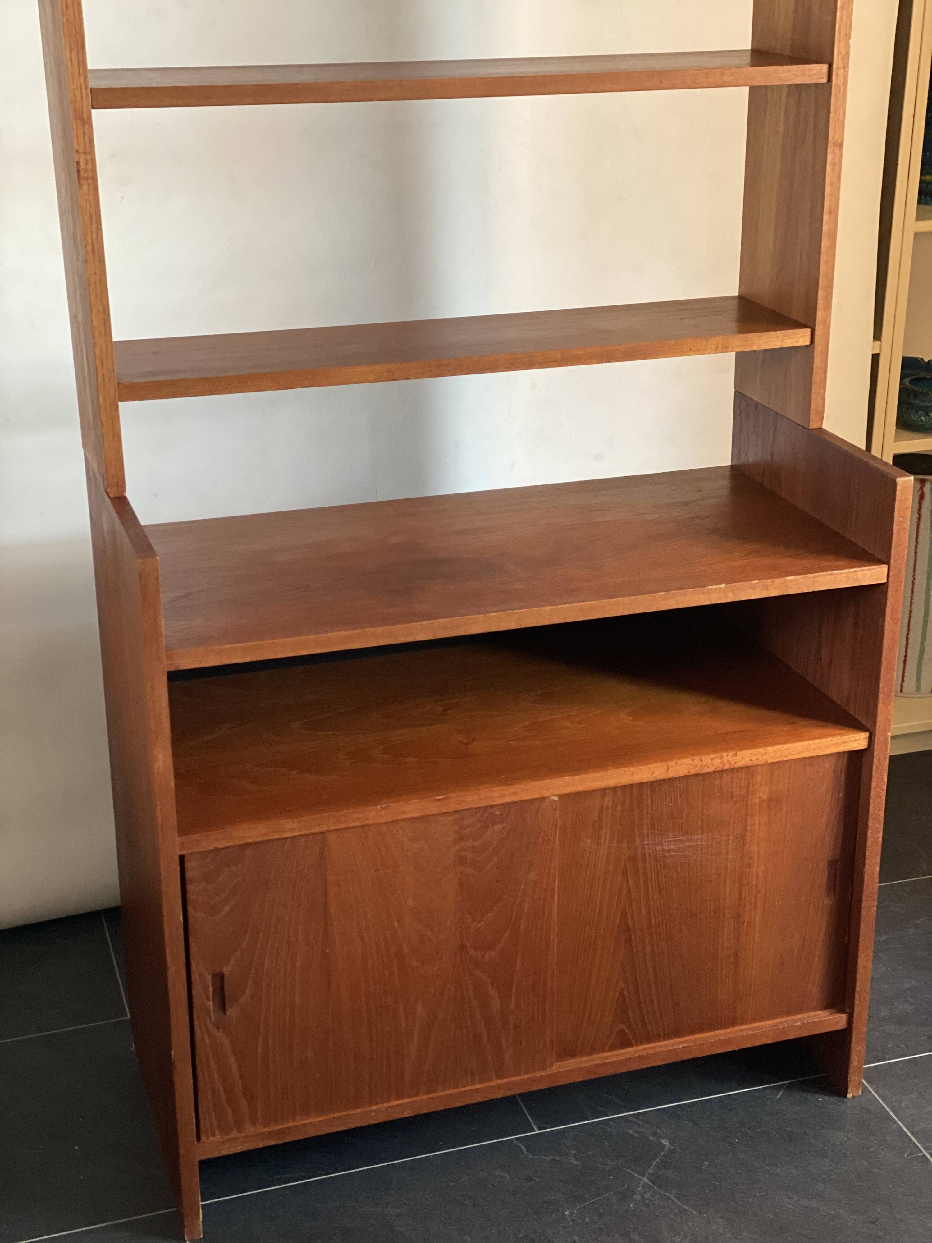 Vintage Teak Poul Cadovius KLM Book Case