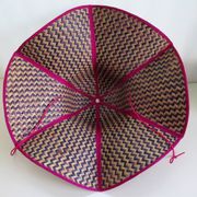Chapeau paille tressée pliable