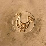 Saladier or serving dish in enamelled sandstone La Poterie de la Colombe