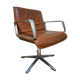 Cognac leather armchair by Delta 2000 for Wilkhahn, Germany, 1960s