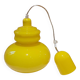 Suspension en verre jaune vintage